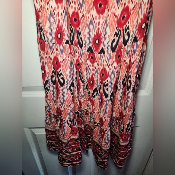 BeachLunchLounge NEW Skylar Paisley Floral Sundress Coral Red  NWT Womens Small - Picture 3 of 10